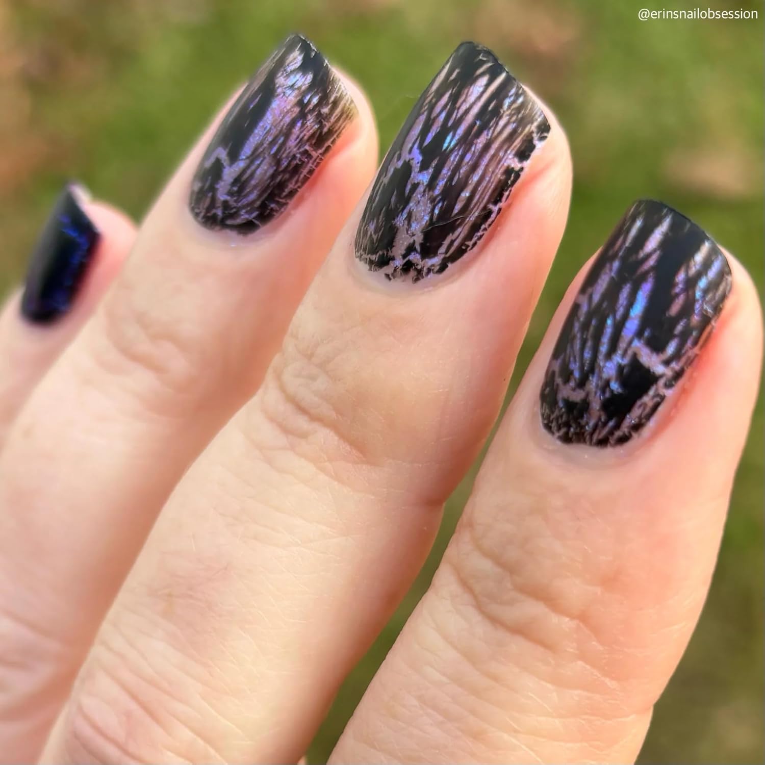 Shattered Dreams Black Crackle Nail Polish Topper 15ml/.5oz, Non-Gel, 10-Free, Quick Dry, Self-Leveling - Image 9