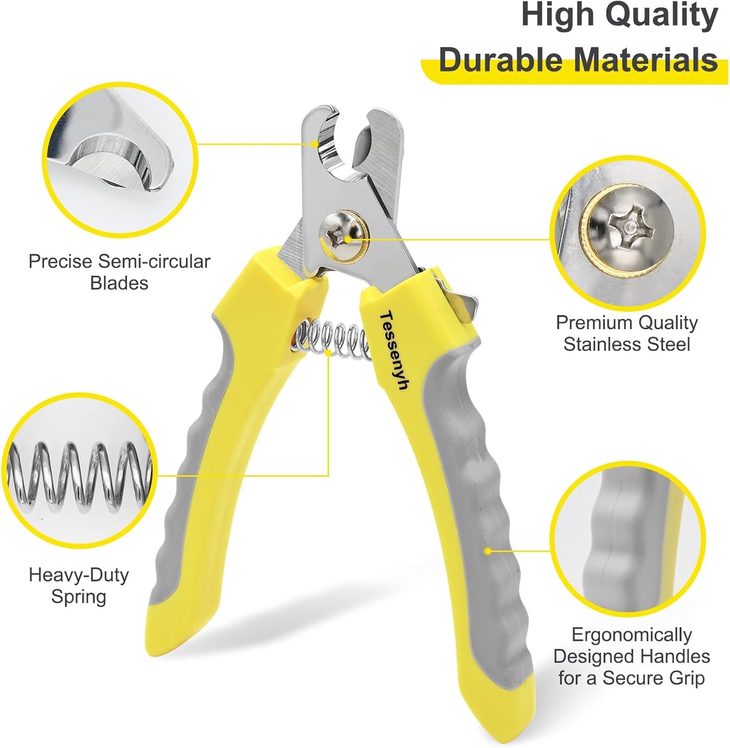 Professional Dog Nail Trimmers, Dog Nail Clippers with Sharp Blade, Safety Lock and Protective Guard for Safe and Effective Grooming - Image 2