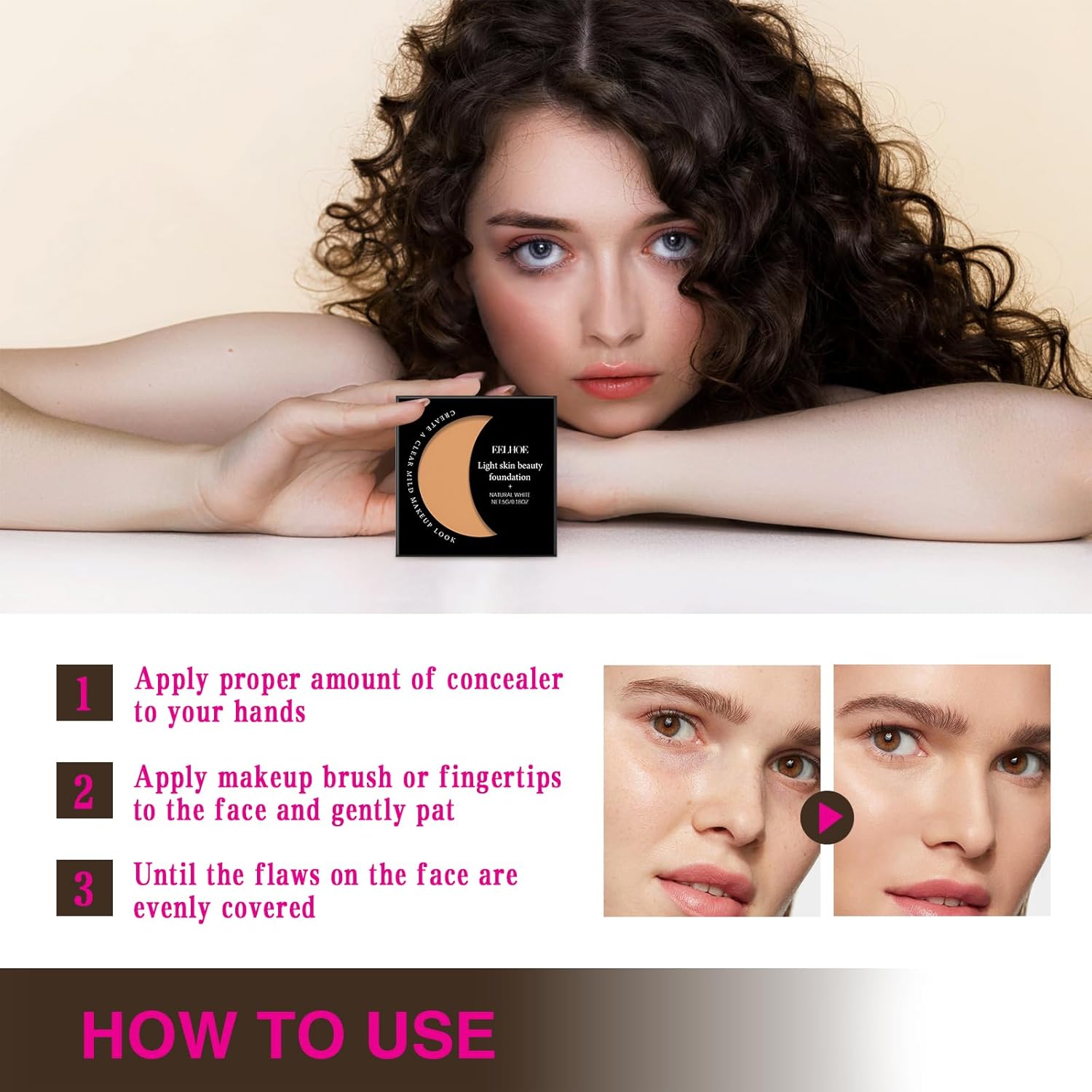 Inauguratei Under Eye Brightener,Neutraln Under Eye Brightener,Eye Brightener,Under Eye Concealer, Color Corrector For Dark Circles, Waterproof Under Eye CC Concealer (Beige, 1PCS) - Image 7