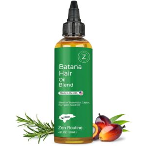 Raw Batana Oil for Hair Growth (4 fl Oz/120ml) (Pack of 1) |100% Pure & Natural Botana Oil Treatment | Deep Conditioning for Hair Growth & Repair | Nourishing Shine & Moisture