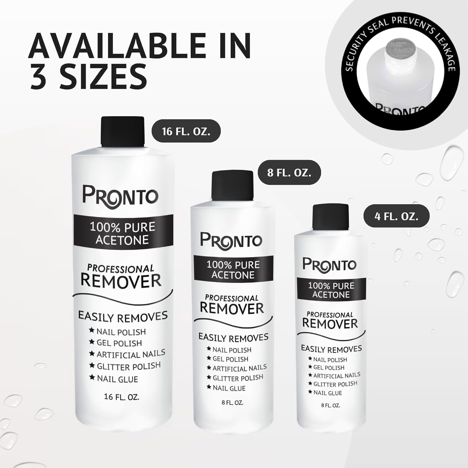Pronto 100% Acetone Nail Polish Remover - Gel Polish Remover for Nails | Acetone Nail Polish Remover & Remover For Nails, Glue, Gel, Acrylic & Dip | 100 Percent Pure Acetone, 16 Fl oz (Pack of 1) - Image 7
