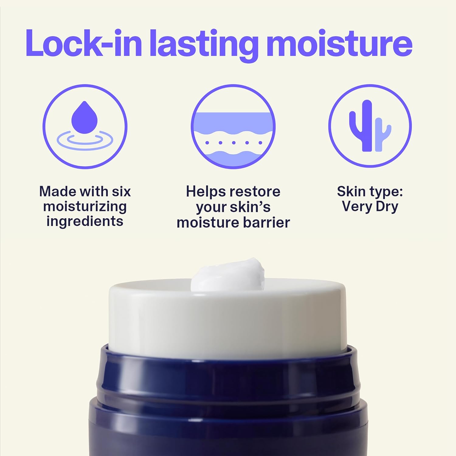 Curology Cream Moisturizer, Rich Hydrating Face Lotion for Dry Skin, with Shea Butter and Hyaluronic Acid, 1.7 fl oz - Image 2