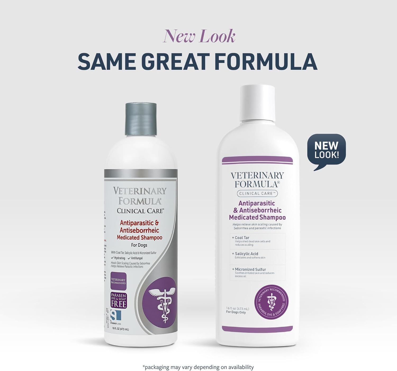 Veterinary Formula Clinical Care Antiparasitic & Antiseborrheic Medicated Dog Shampoo, 16 oz – Paraben, Dye, Soap Free – Hydrating and Antifungal Shampoo for Dogs, White - Image 2