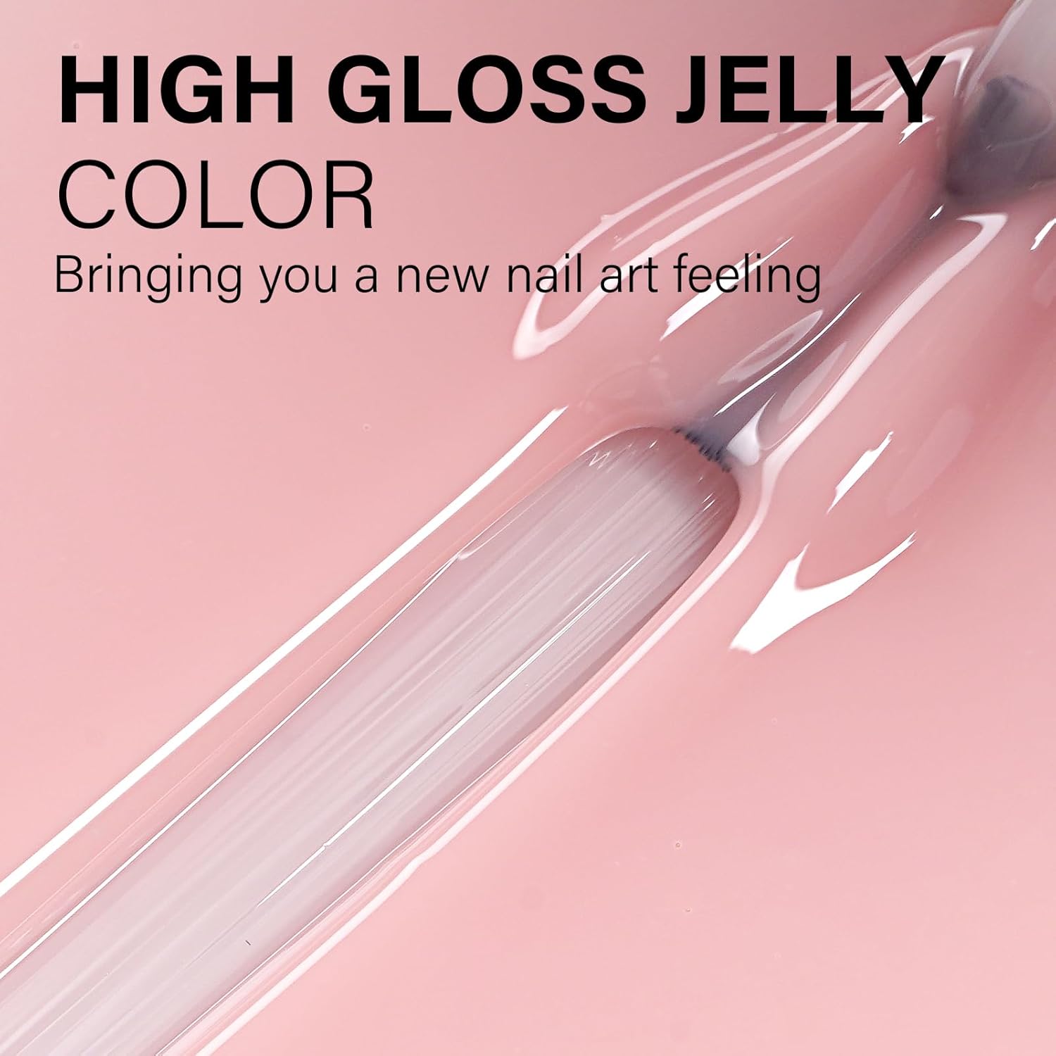 AILLSA Milky Pink Gel Nail Polish Sheer Neutral Nude Gel Polish Light Natural Color Translucent Gel Polish Long Lasting Jelly Pink Soak Off U V Gel for Spring French Manicure Nail Art 0.51 Fl Oz - Image 6