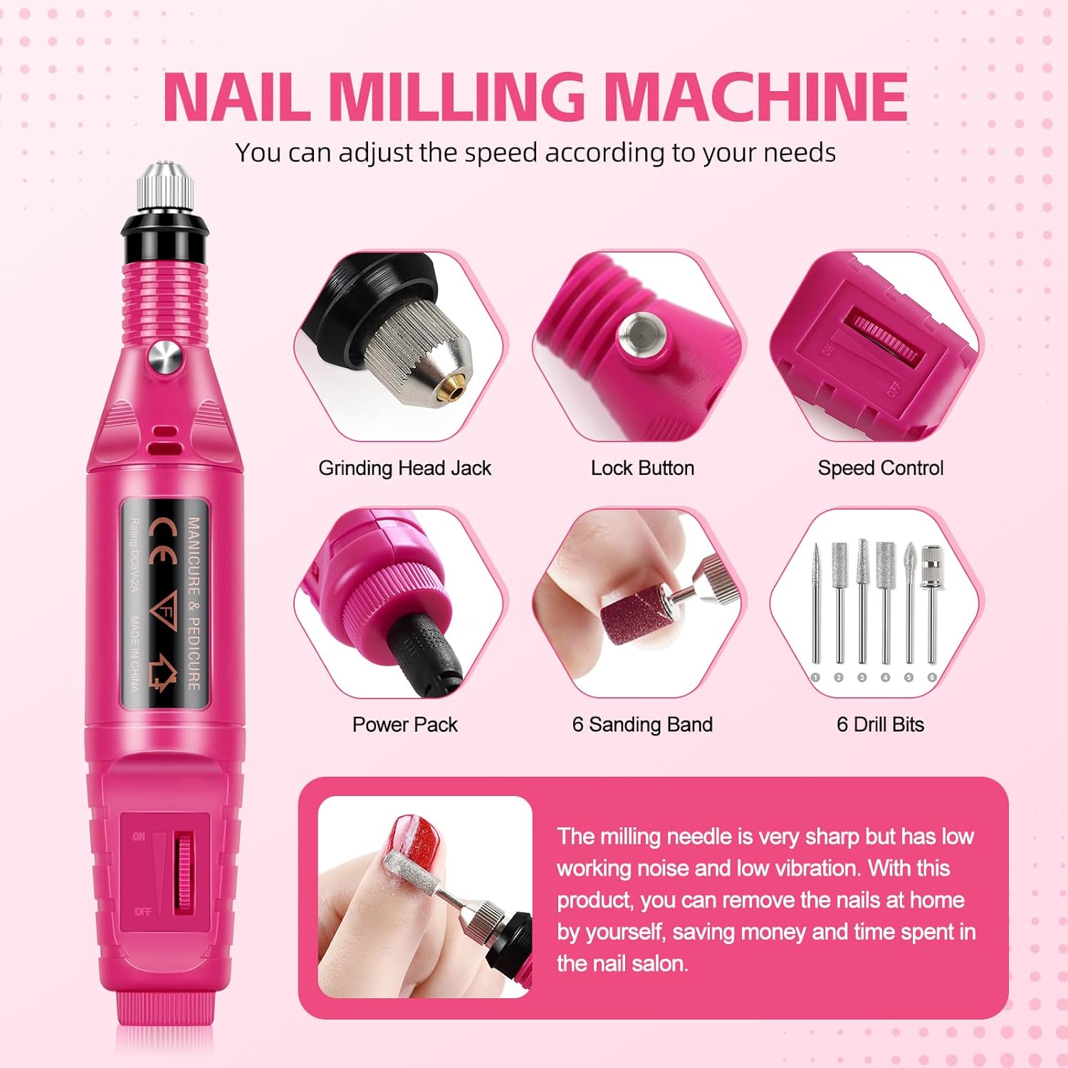Acrylic Nail Kit for Beginners with Everything Nails Kit Acrylic Set with Drill and U V Light Professional Acrylic Powder Glitter Decorations Rhinstones Nail Starter Kit Gifts for Women - Image 2