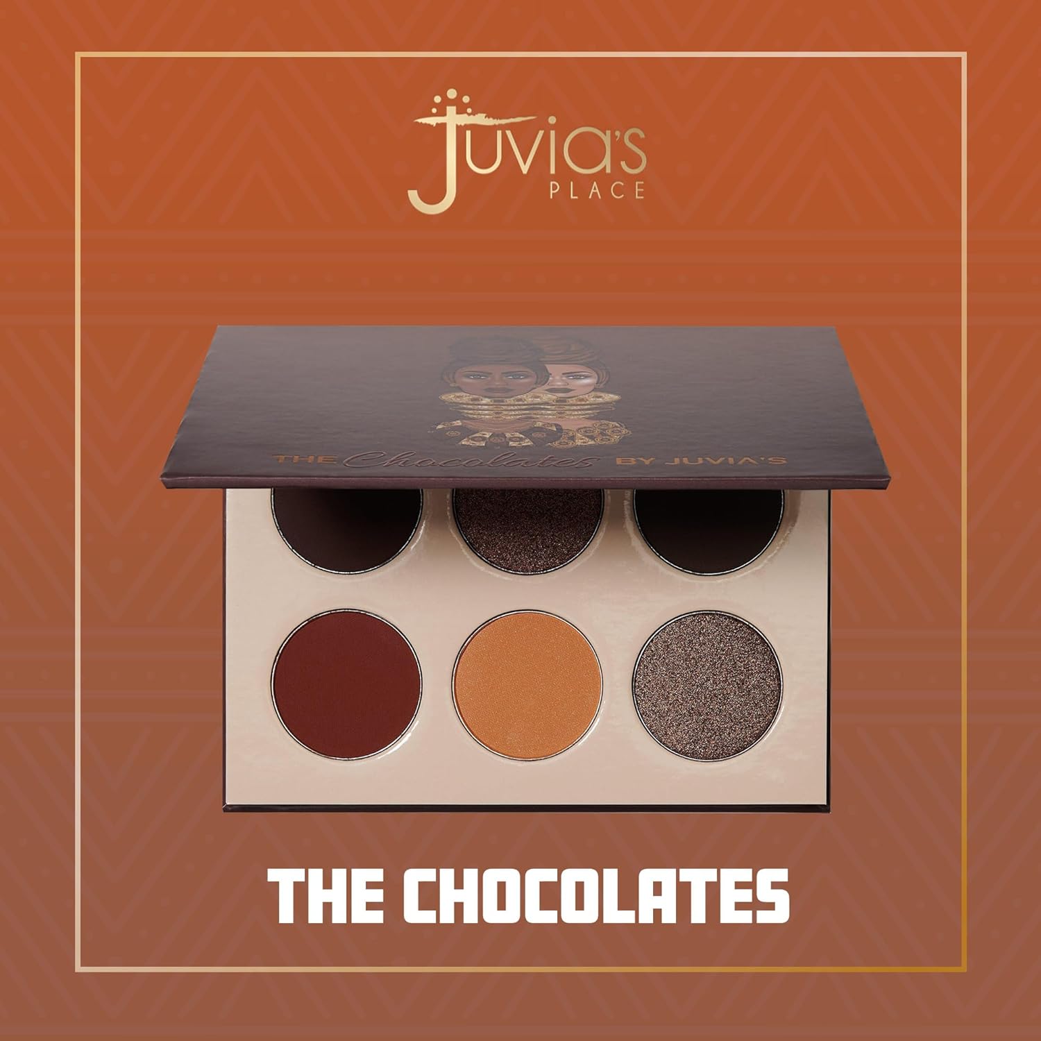 Juvia's Place Palette The Chocolates - Rich Dark Chocolate, Tan, Auburn, Shades of 6, Professional Eye Makeup, Pigmented, Makeup Palette for Eye Color & Shine - Image 3