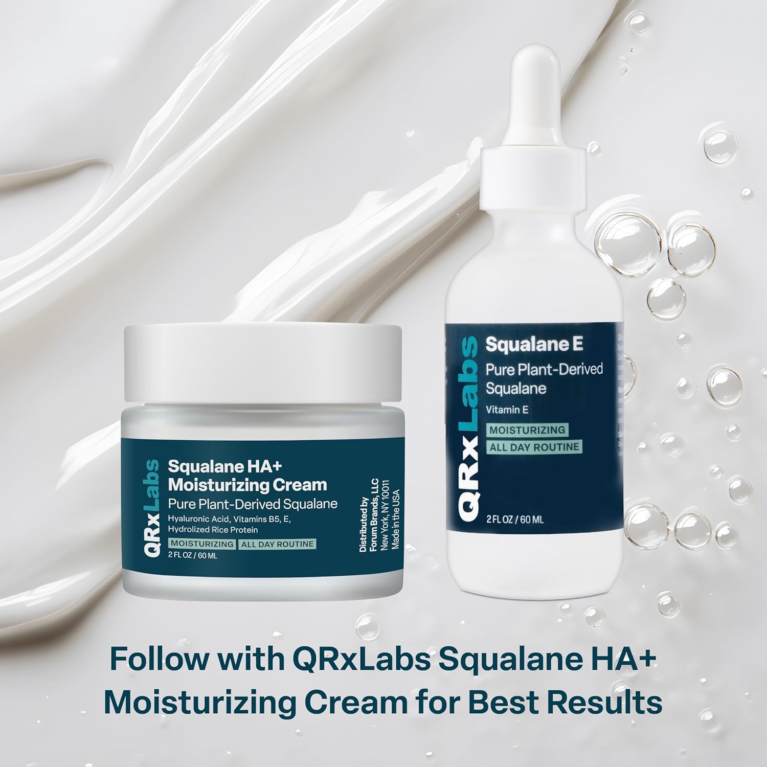 QRxLabs Pure Plant-Based Squalane Oil with Vitamin E (2 oz) - Organic ECOCERT/USDA Certified Squalane from Sugarcane - Moisturizer for Face, Body, Skin & Hair - Image 10