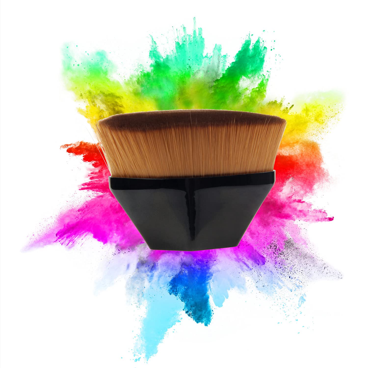 BEAHOT 4 Pack Foundation Makeup Brush - Flat Top Travel Kabuki Brush for Blending Liquid, Cream or Flawless Powder Cosmetics with Protective Case - Image 8