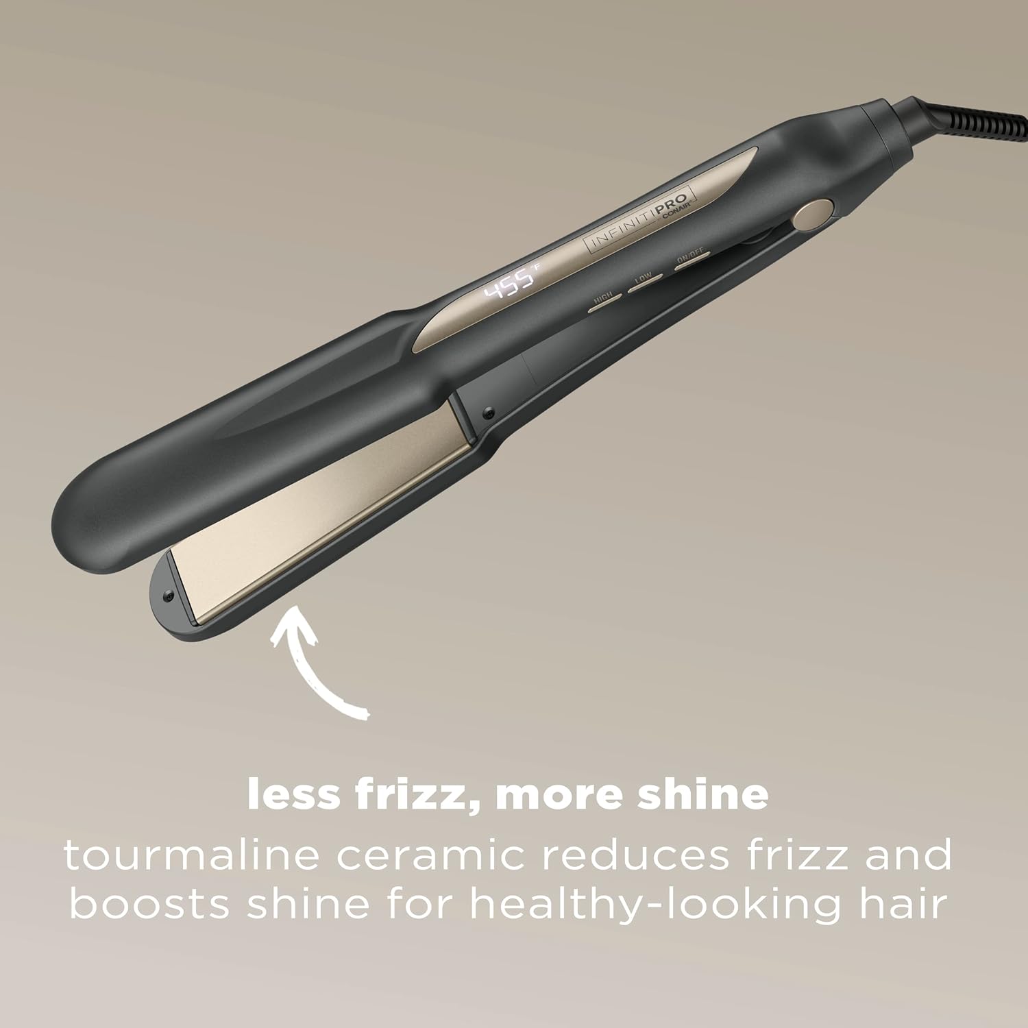 INFINITIPRO BY CONAIR Tourmaline Ceramic 1 1/4-inch Digital Flat Iron Hair Straightener - Image 2