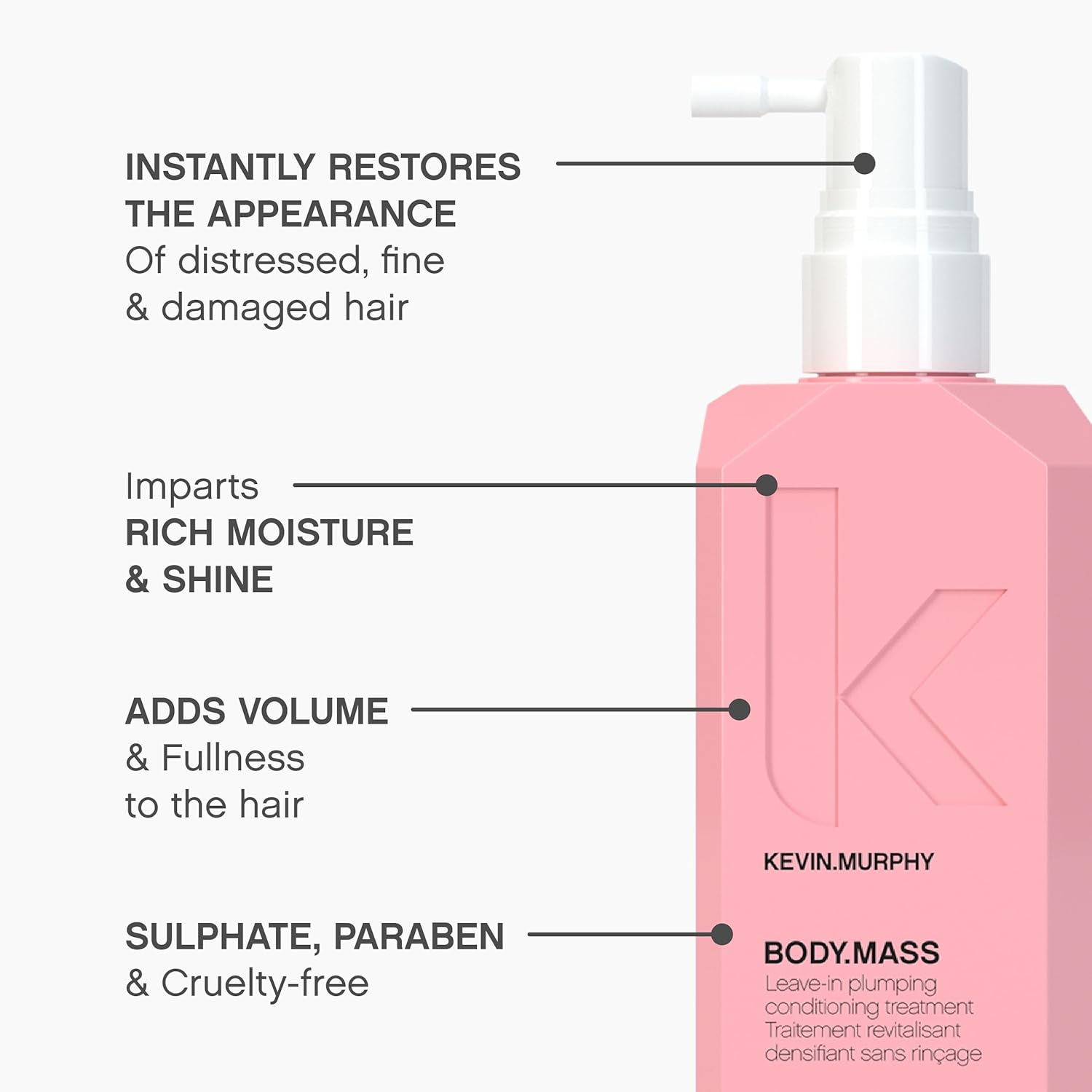 Kevin Murphy Body Mass Treatment for Thinning Hair 3.4 oz Bottle - Image 4