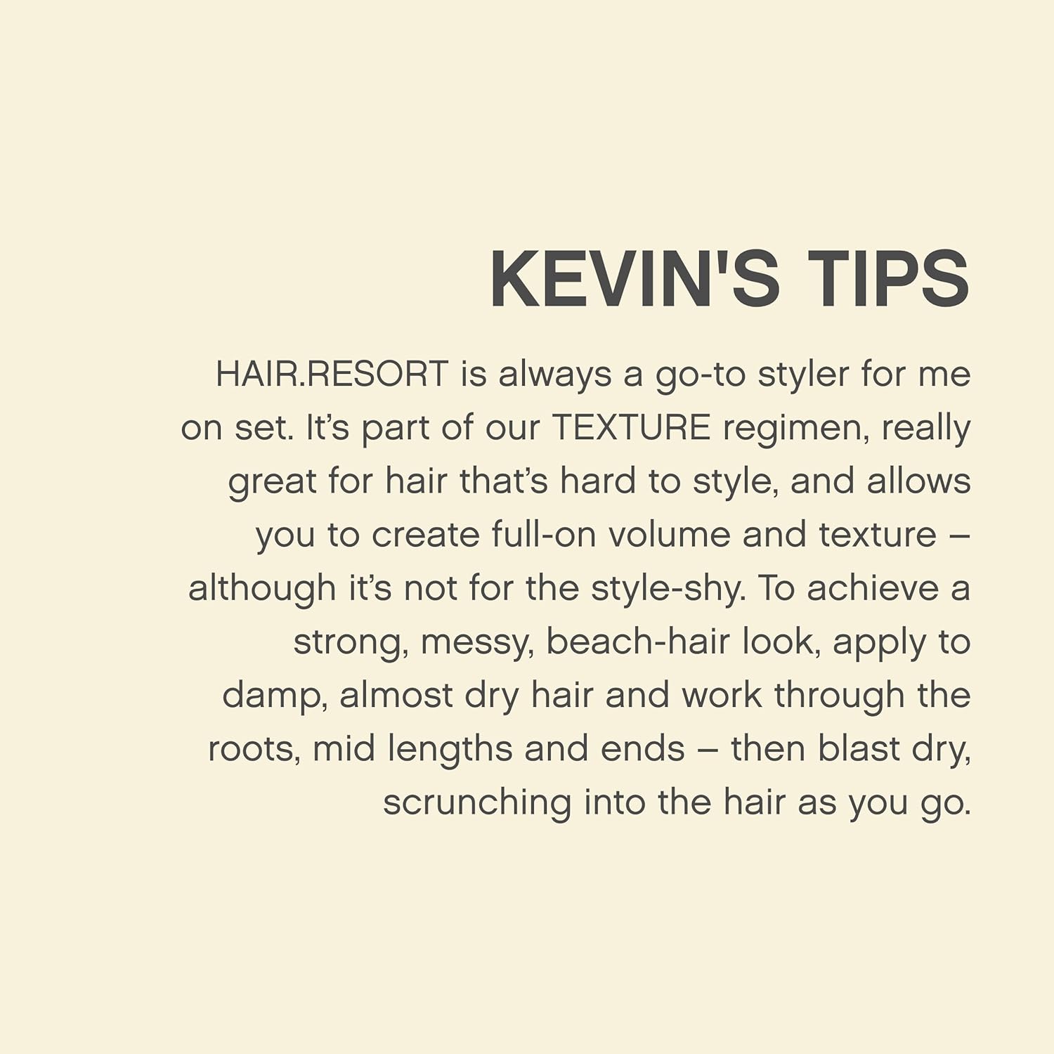 KEVIN.MURPHY HAIR.RESORT - Beach Texturizer & Curl Enhancer - For All Hair Types - Curl Defining Lotion - Curl Care with Vitamin C & E - 10 mL / 5.1 fl oz - Image 6