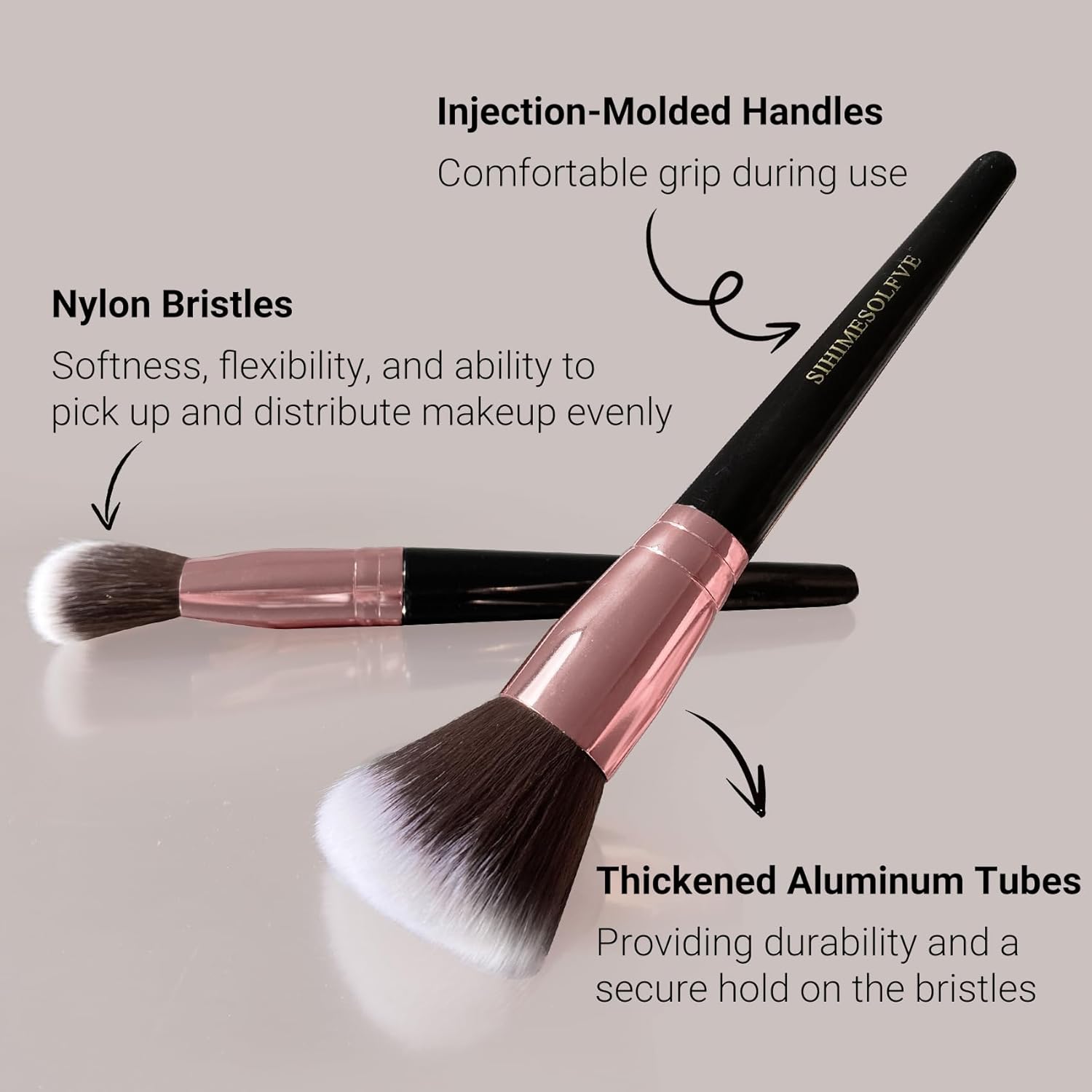 Makeup Brush 15Pcs Eye And Face Professional Makeup Brush Set, makeup brushes with lash comb, Makeup Brushes soft makeup brushes set, Eye Shadow Brush With Storage Bag and 5 beauty eggs - Image 5