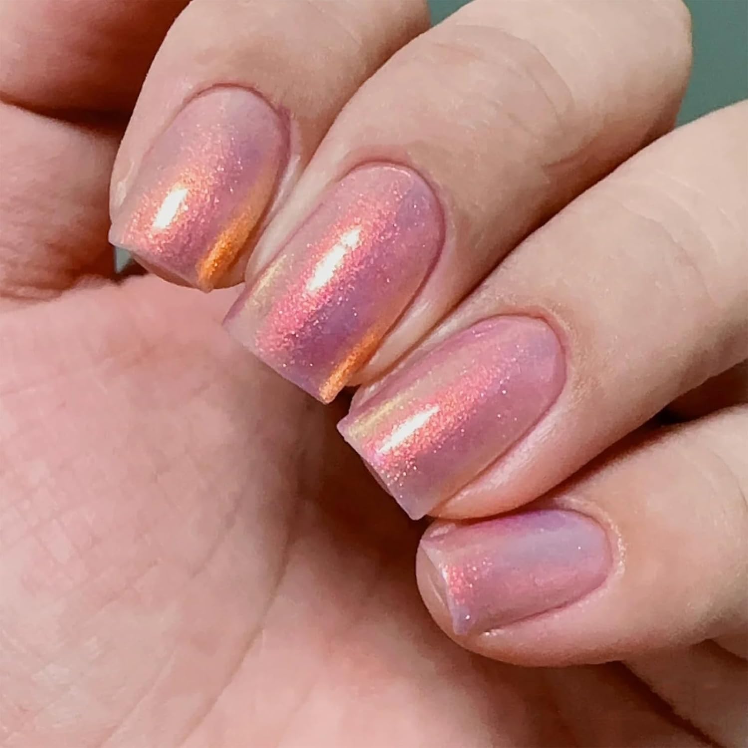 COSMOO SunSet Shimmer Air Dry Nail Polish, Shimmer Iridescent Quick Dry Nail Lacquer for Nail Art Varnish-10ml - Image 8