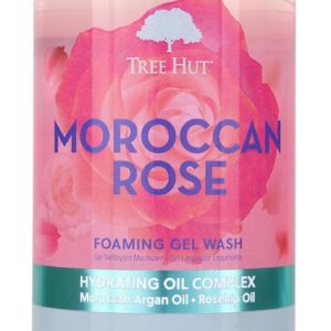 Tree Hut Moroccan Rose Nourishing & Moisturizing Foaming Gel Wash, 18 oz., Hydrating