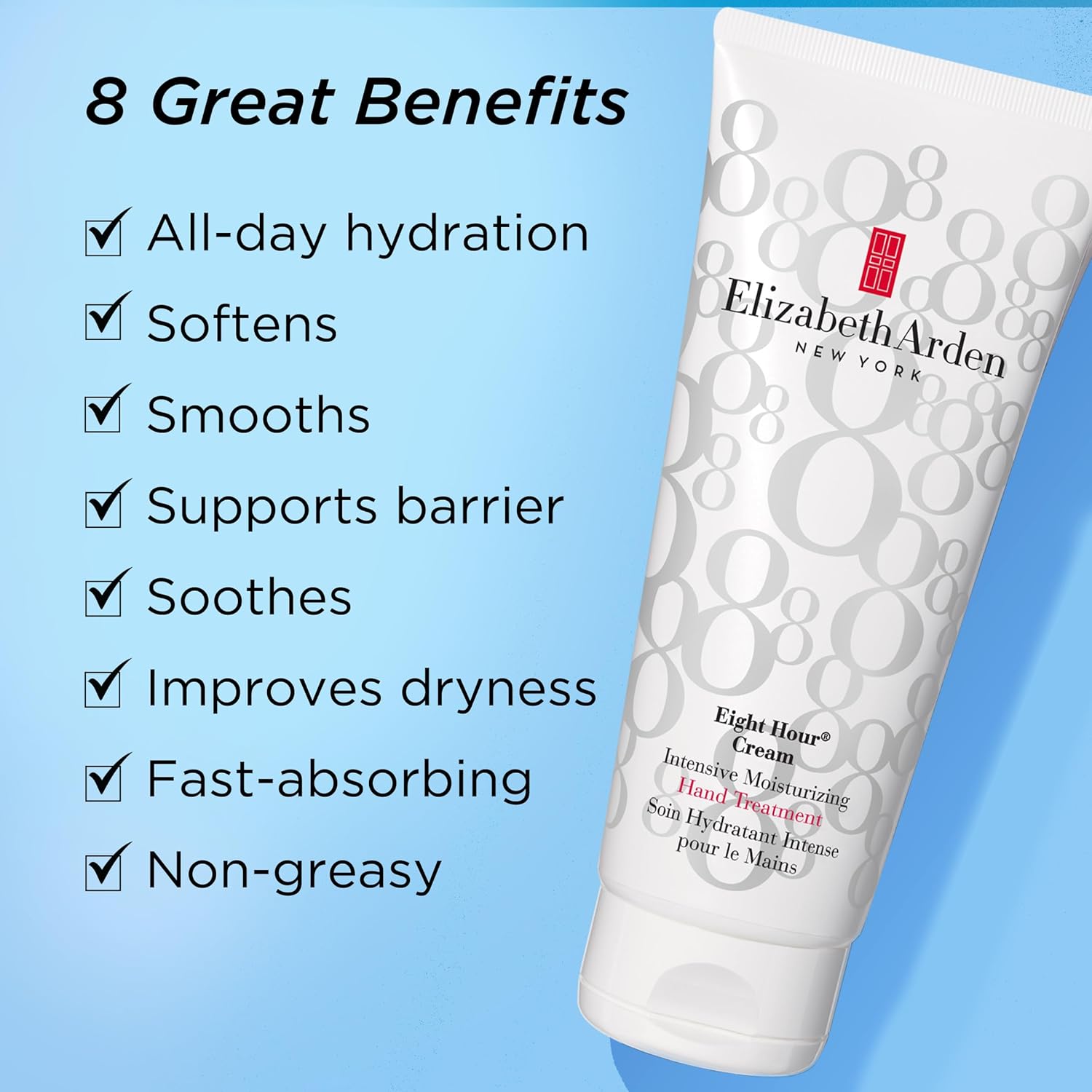 Elizabeth Arden Eight Hour Cream Intensive Moisturizing Hand Treatment, Dry Skin Lotion - Image 5