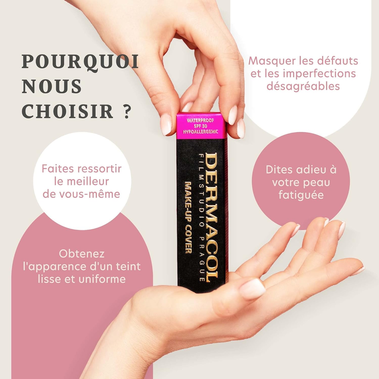 Dermacol Make-up Cover - Water-Proof Hypoallergenic for all Skin Types, nr 223 - Image 5