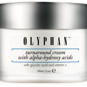 OLYPHAN Alpha Hydroxy Acid Cream for Face Best Glycolic Acid Exfoliating Face Moisturizer Anti-Aging Cream with AHA for Acne Prone Skin; Day - Night Natural Exfoliator for Women or Men