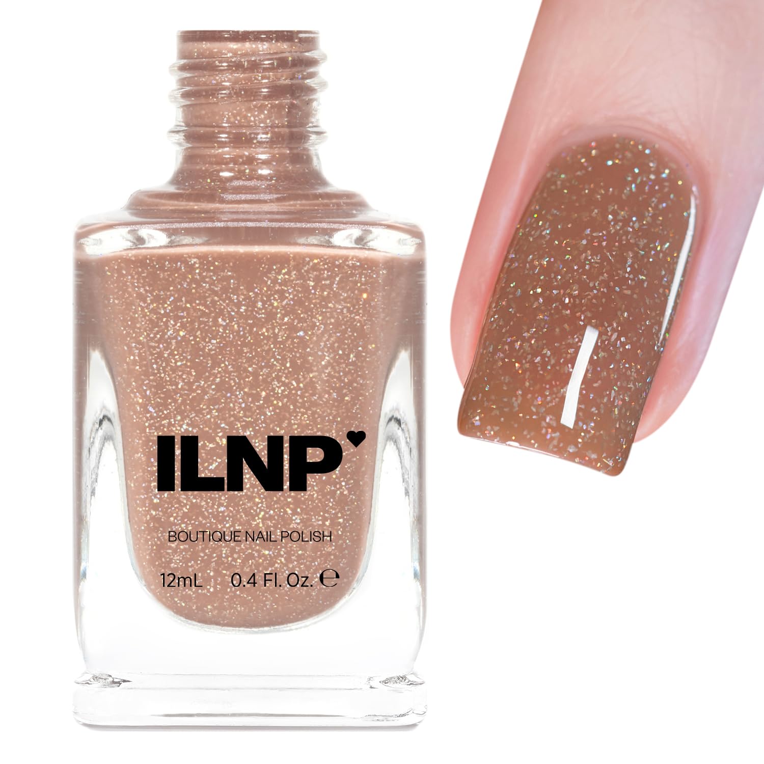 ILNP Cookie Cutter - Delicious Tan Holographic Jelly Nail Polish
