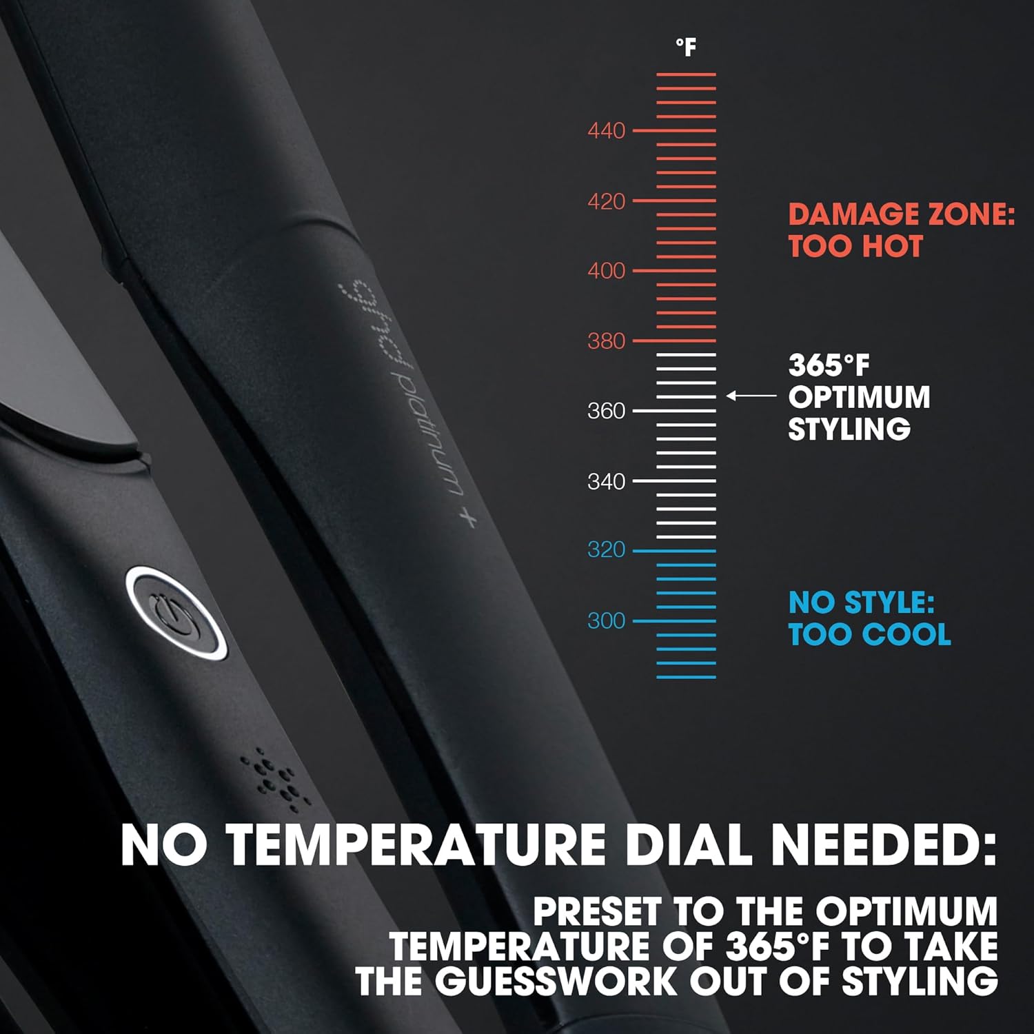 ghd Platinum+ 1-inch Ceramic Professional Hair Straightener for Stronger Hair Shine Protection - Image 2
