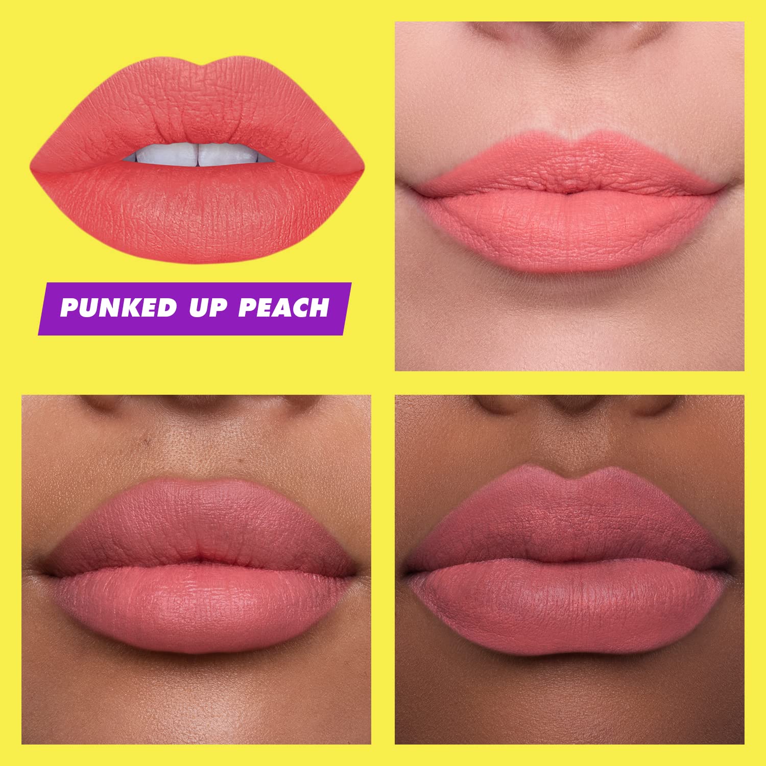 Lime Crime Soft Touch Comfort Matte Lipstick, Punked Up Peach (Bright Peach) - Flirty Retro Shades - Full-Coverage Long Lasting, Lip Lining & Soft Formula for All-Day Wear - Talc-Free & Paraben-Free - Image 4