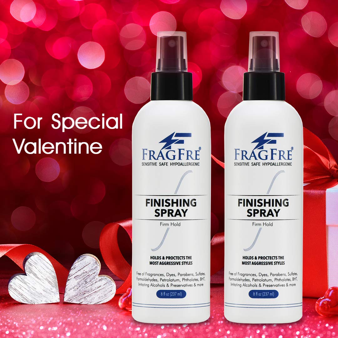 Hair Finishing Spray Firm Hold 8 oz - Hair Spray for Sensitive Skin - Fragrance Free Hypoallergenic Parabens Free - Holds and Protects Your Styles without Irritations -Vegan No Gluten (1 Pack) - Image 2