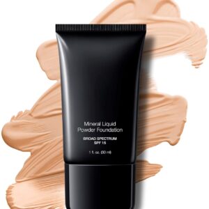 Mineral Liquid Powder Foundation SPF 15/1 Oz. Hypoallergenic - For All Skin Types (Porcelain)