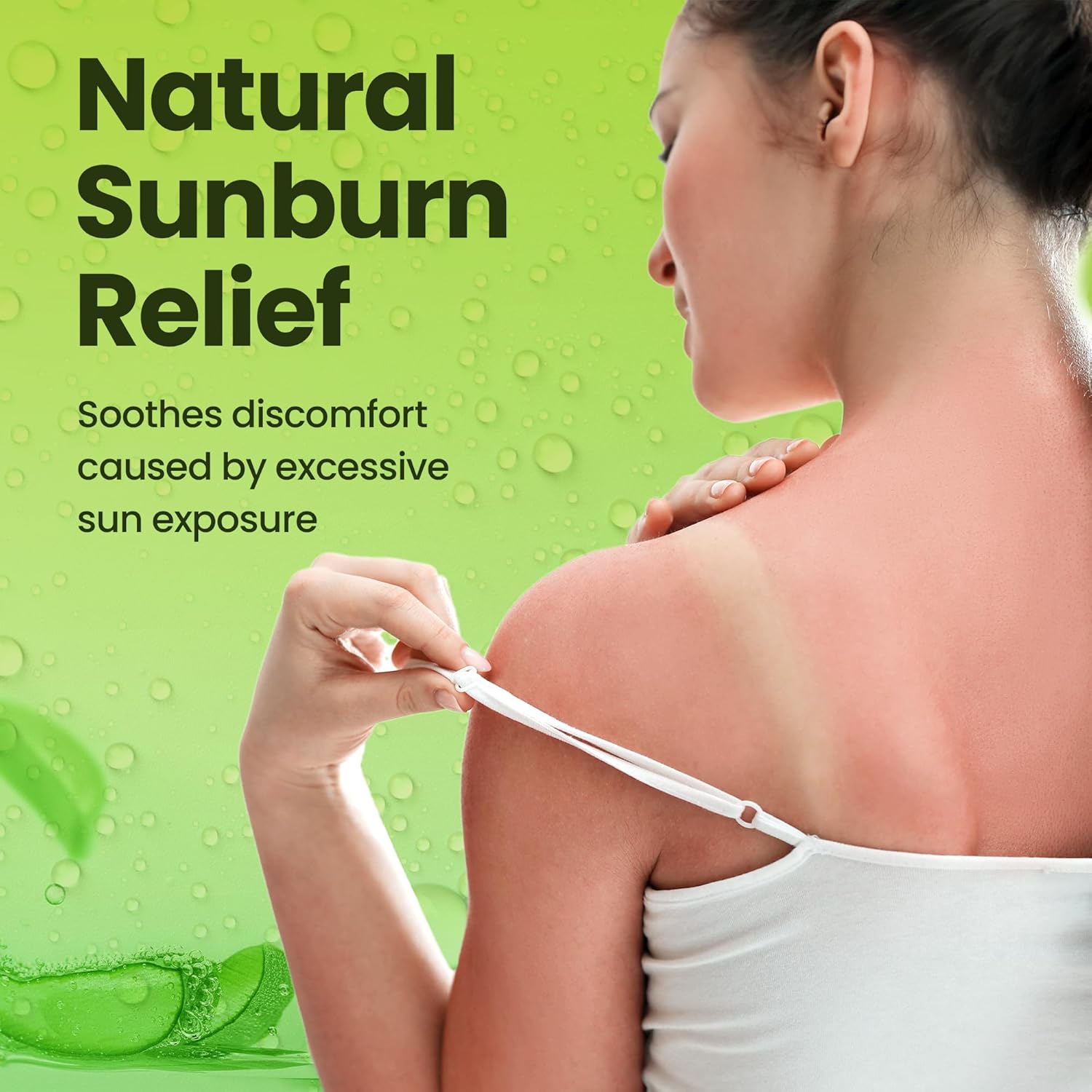 Organic Aloe Vera Gel - 100% Pure for Skin, Sunburn Relief & Face Moisturizer - Extracted from Aloe Vera Plant with Manuka Honey, Orchid & Apple Stem Cells - Everyday Use - 64 fl oz - Image 4