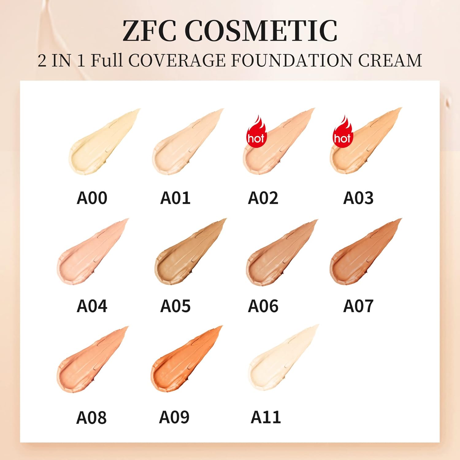 Foundation Makeup Concealer, Medium-to-Full Coverage Foundation Cream, Long Lasting Waterproof Up to 12HR Hybrid Setting Powder - Image 4