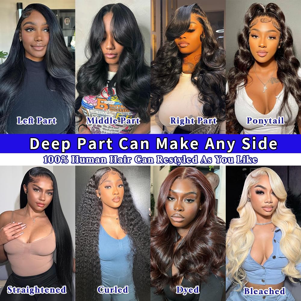 AIRDOT 30 Inch Body Wave Lace Front Wigs Human Hair 200% Density Frontal Wigs Human Hair Wigs for Women 13x4 HD Lace Front Wigs Human Hair Pre Plucked with Baby Hair - Image 4