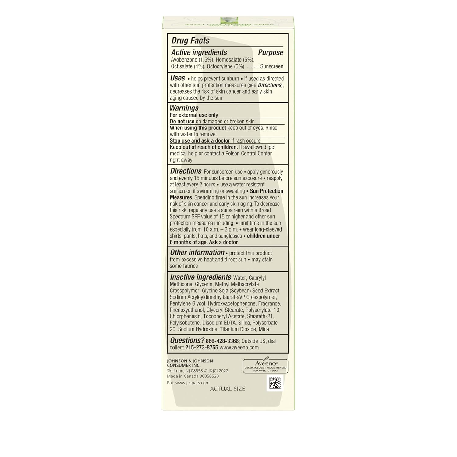 Aveeno Positively Radiant Face Moisturizer with SPF 30 Sunscreen, Hydrating Facial Moisturizer with Soy Extract to Visibly Improve Skin Tone and Texture, Hypoallergenic Formula, Oil-Free, 2.3 FL OZ - Image 8