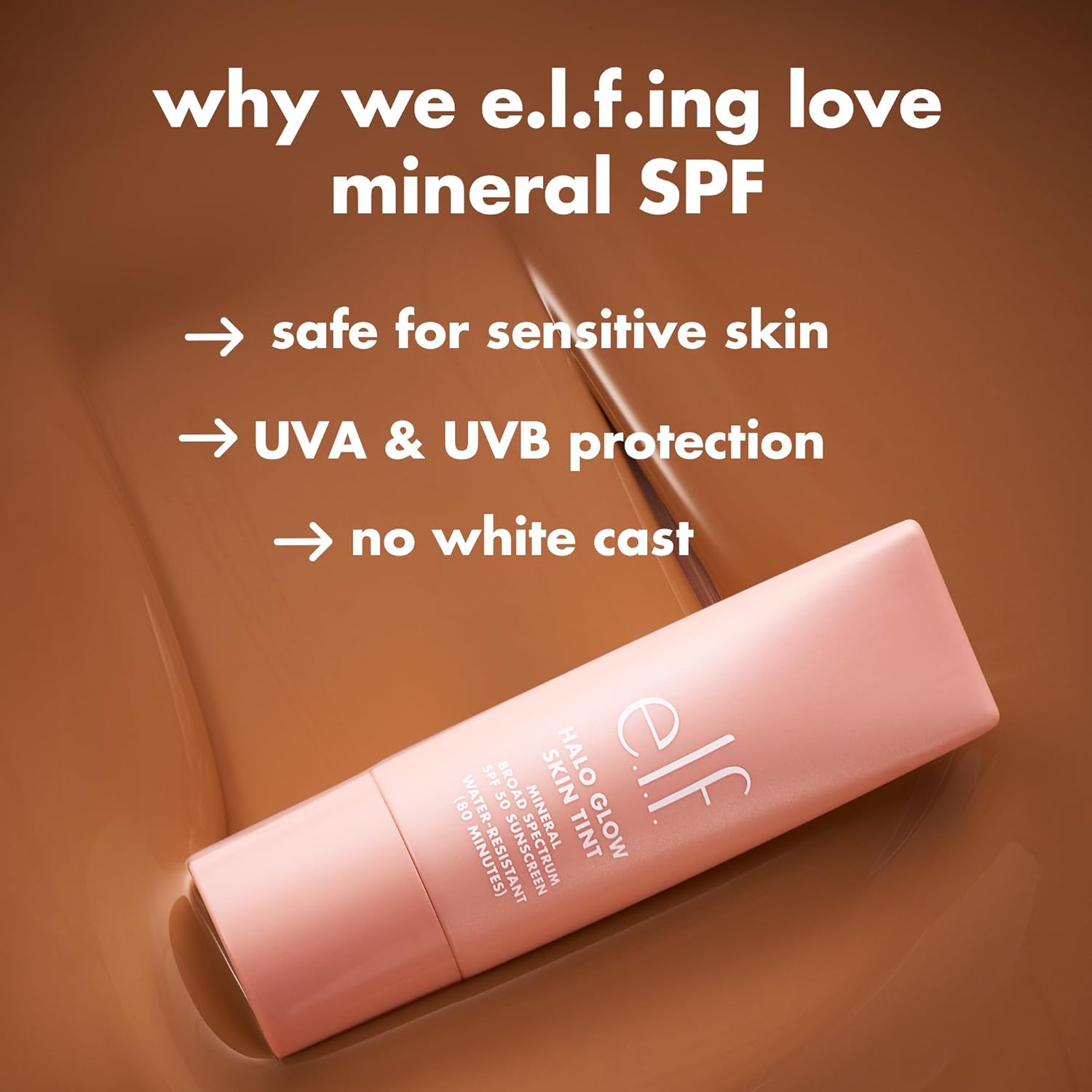 e.l.f. Halo Glow Skin Tint SPF 50, Tinted Moisturizer For Light, Buildable Coverage, Creates A Natural Glow, Vegan & Cruelty-Free, 6 Light Cool - Image 3