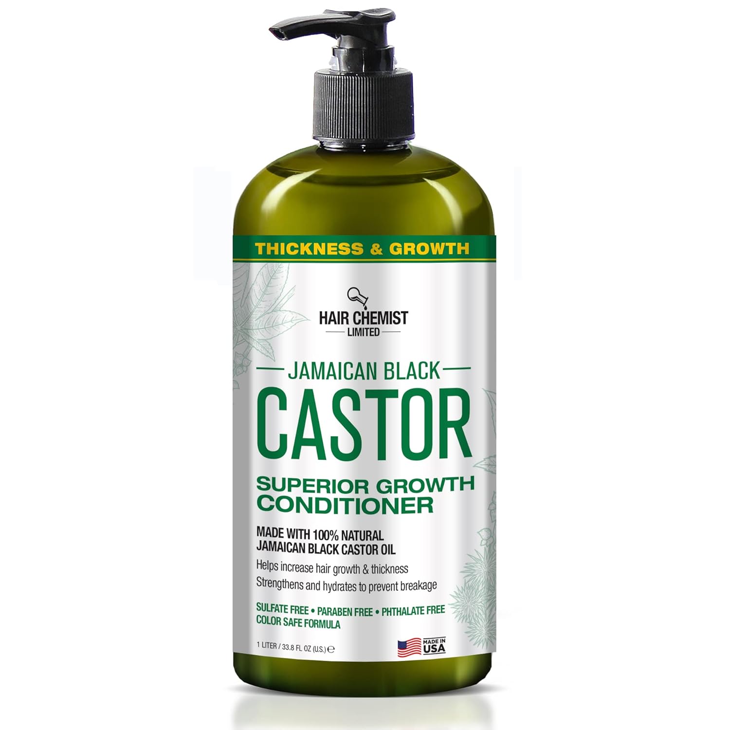 Hair Chemist Superior Growth Jamaican Black Castor Shampoo 33.8oz & Conditioner 33.8oz - 2-PC Shampoo & Conditioner for Hair Growth - Image 4
