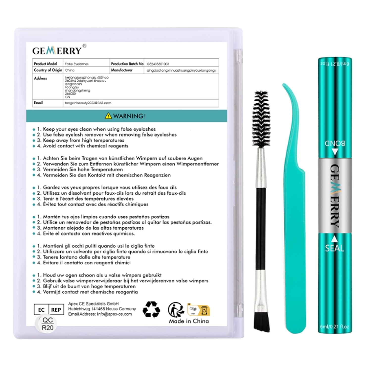 GEMERRY Lash Extension Kit Thick Lash Clusters Kit Fluffy Eyelash Clusters D Curl Eyelash Extension Kit With Lash Bond and Seal, Lash Tweezers, DIY Lash Extension Kit(80P-10-18mm) - Image 10