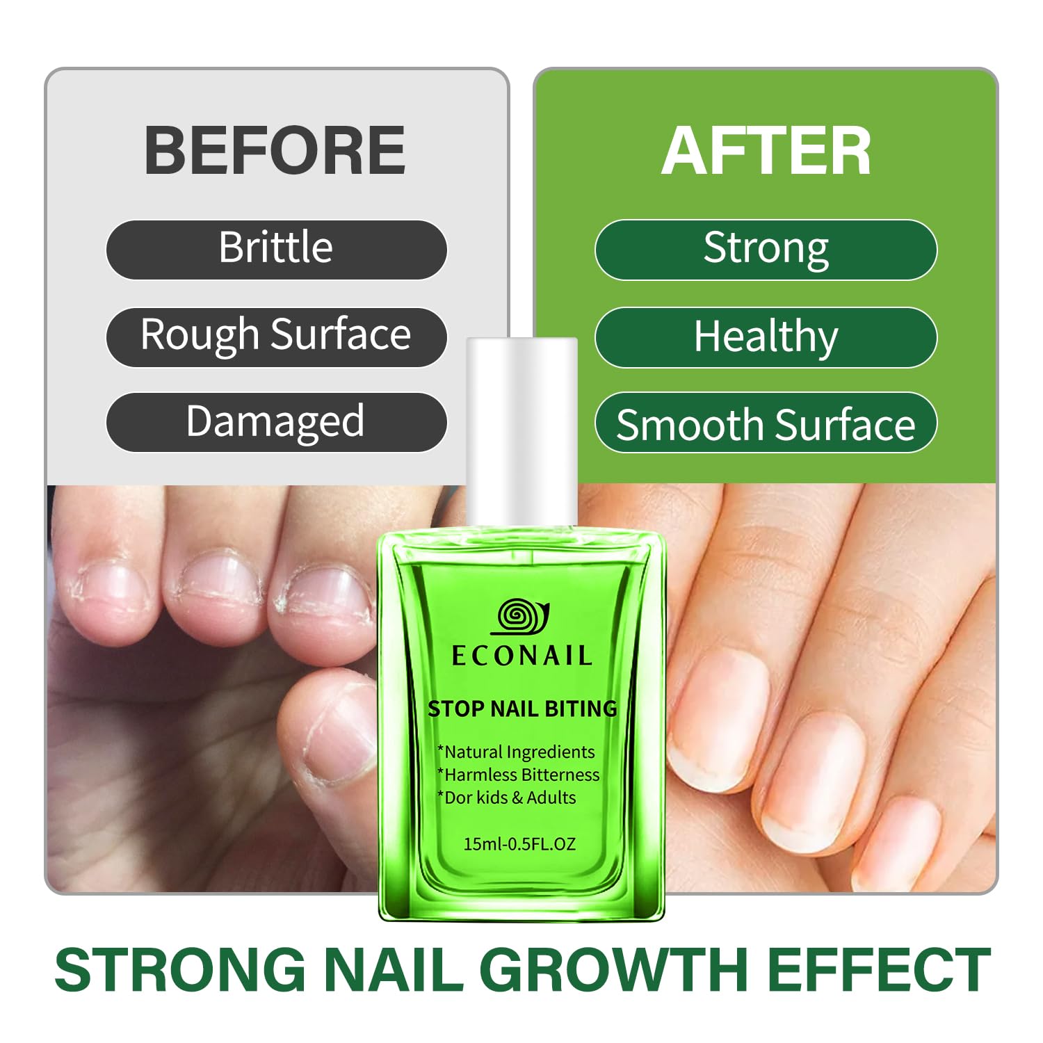 Nail Biting Treatment For Kids, Nail Biting Prevention, No bite Nail Polish, Thumb Sucking Deterrent For Ages3+, 0.5 fl oz (15ml) - Image 6