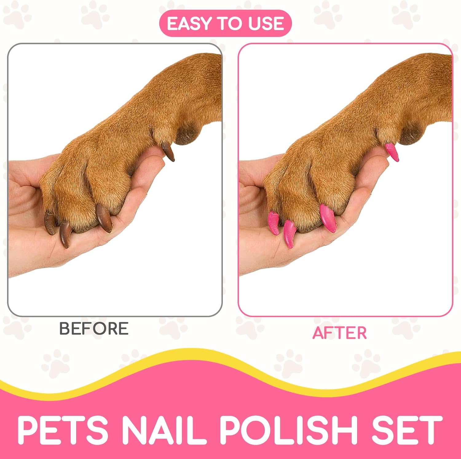 8 Color Dog Nail Polish Set - Non-Toxic, Odorless, Quick Dry, Easy Application - Image 3