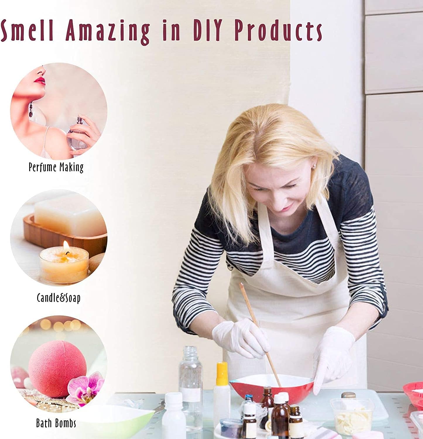 Essential Oils, MitFlor Fragrance Oil Set for Ladies, 6 * 10ml, Mother's Day Gift, Perfume, Soap & Candle Making Scents, Essential Oils for Diffusers for Home, Aromatherapy Oils Gift Set - Image 3