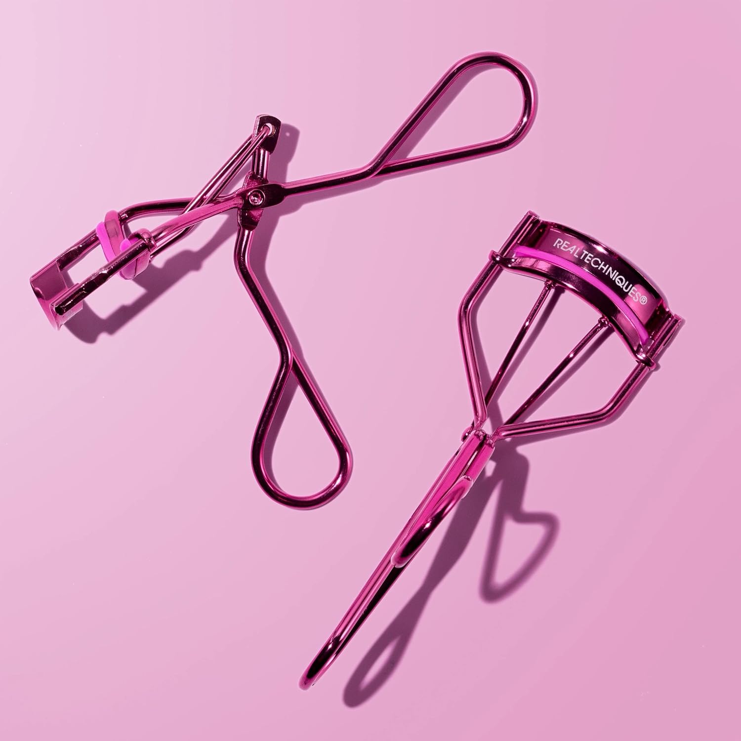 Real Techniques Miracle Eyelash Curler, Gentle Lash Tool for Lifted Lashes, Use with Mascara for Extra Volume, Travel-Size Lash Curler, Comfort Grip & Pinch-Free Design, Pink, Cruelty-Free, 1 Count - Image 8