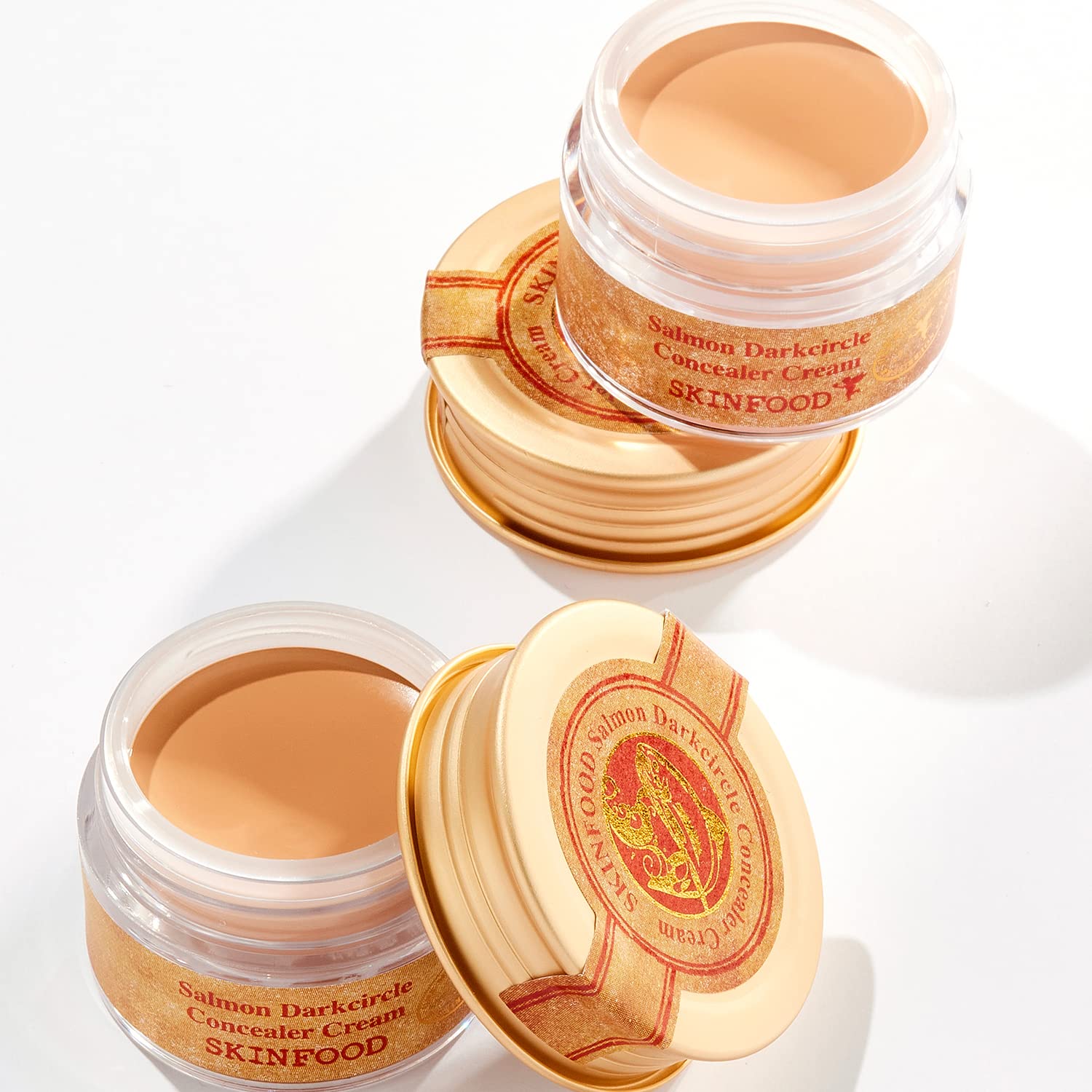 SKINFOOD Salmon Dark Circle Concealer Cream - Under Eye Concealer for Dark Spots and Wrinkles - Full Coverage - 0.35 Oz/10 g (Salmon Beige) - Image 9
