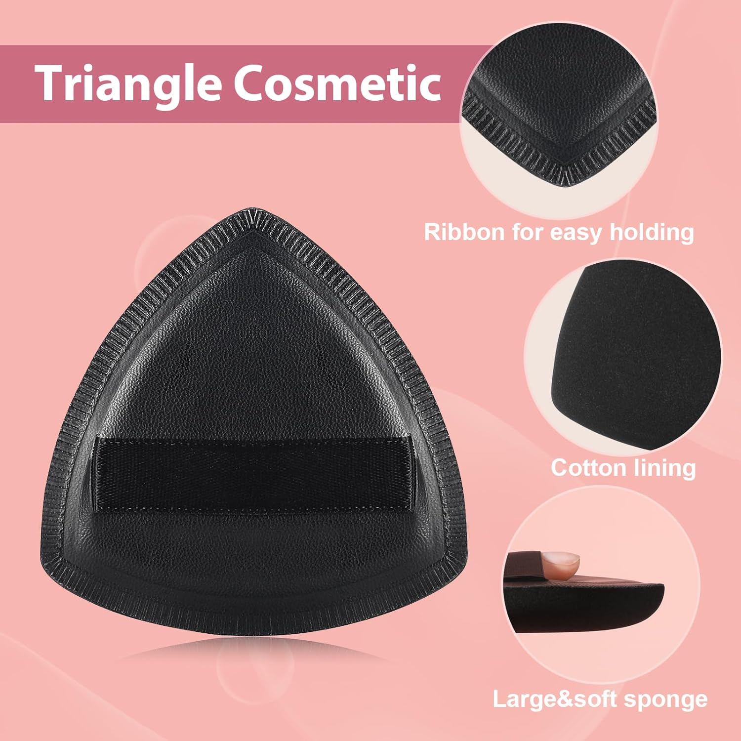 Flat Foundation Brush for Liquid Makeup with Powder Puff Fast Flawless Flat Top Kabuki Makeup Brushes Face Cosmetics Concealer Brush for Liquid, Blending, Powder, Cream, Blush, Buffing Black - Image 8