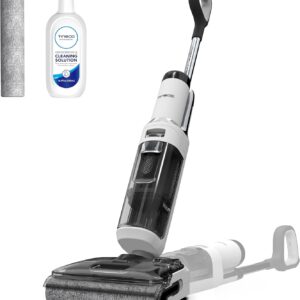 Tineco Floor ONE Stretch S6 Cordless Wet Dry Vacuum Cleaner, 180°Lay-Flat Smart Vacuum Mop, 40 Minutes Long Runtime 158℉ Flashdry Self-Cleaning, Dual-Sided Edge Cleaning Lightweight Floor Cleaner