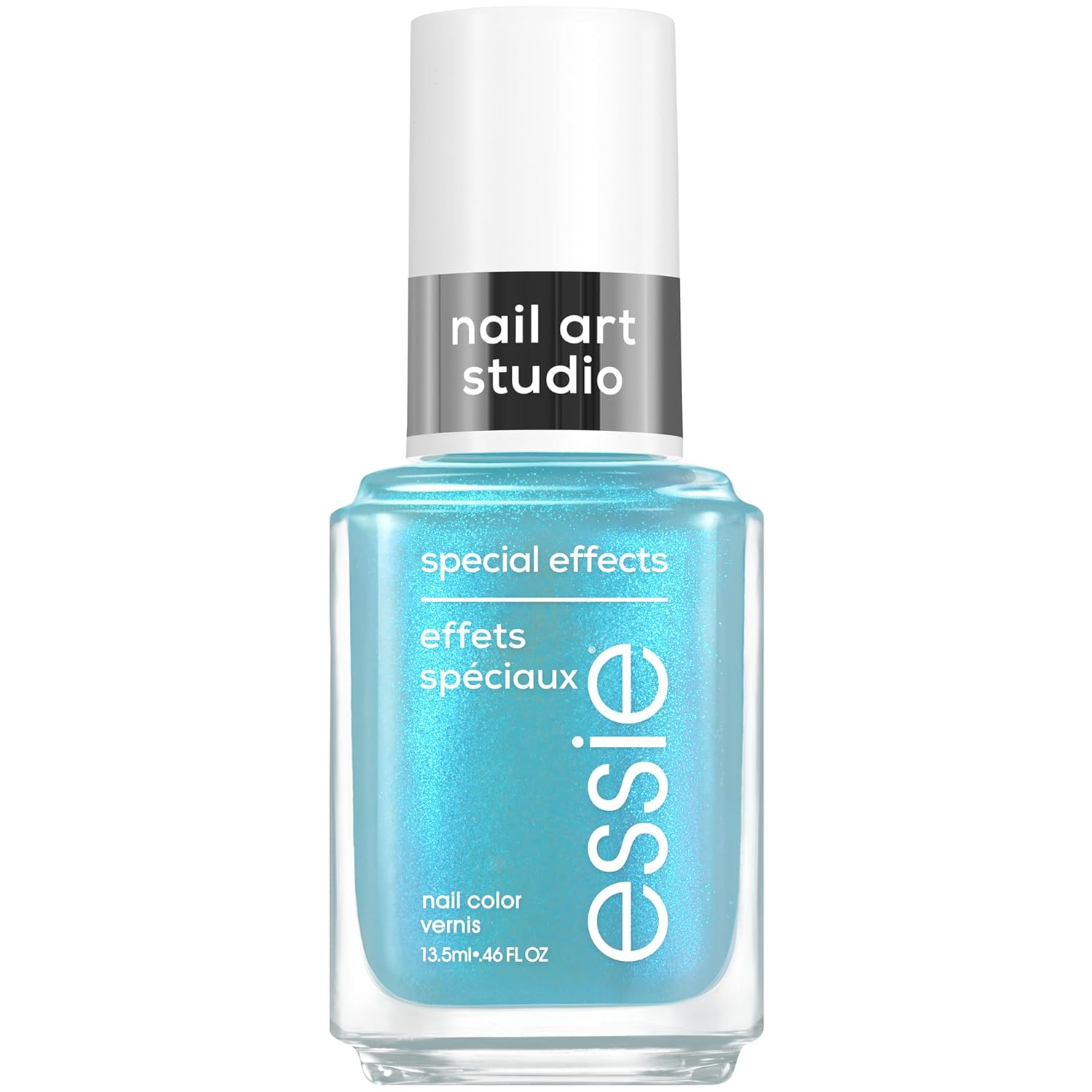 essie Nail Art Studio Special Effects Polish, Shimmer, Riviera Rush, Blue Nail Polish, Vegan, Bikini Snapped, 0.46 fl oz