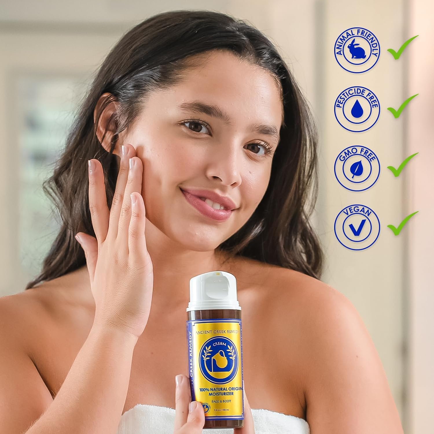 Organic Anti Aging Face and Body Butter Cream for Dry Skin, Hair, Hands, Cuticle, Nails. Made of Almond, Olive, Jojoba Vitamin E, Lavender oil. Day and Night Moisturizer for Women and Men - Image 4