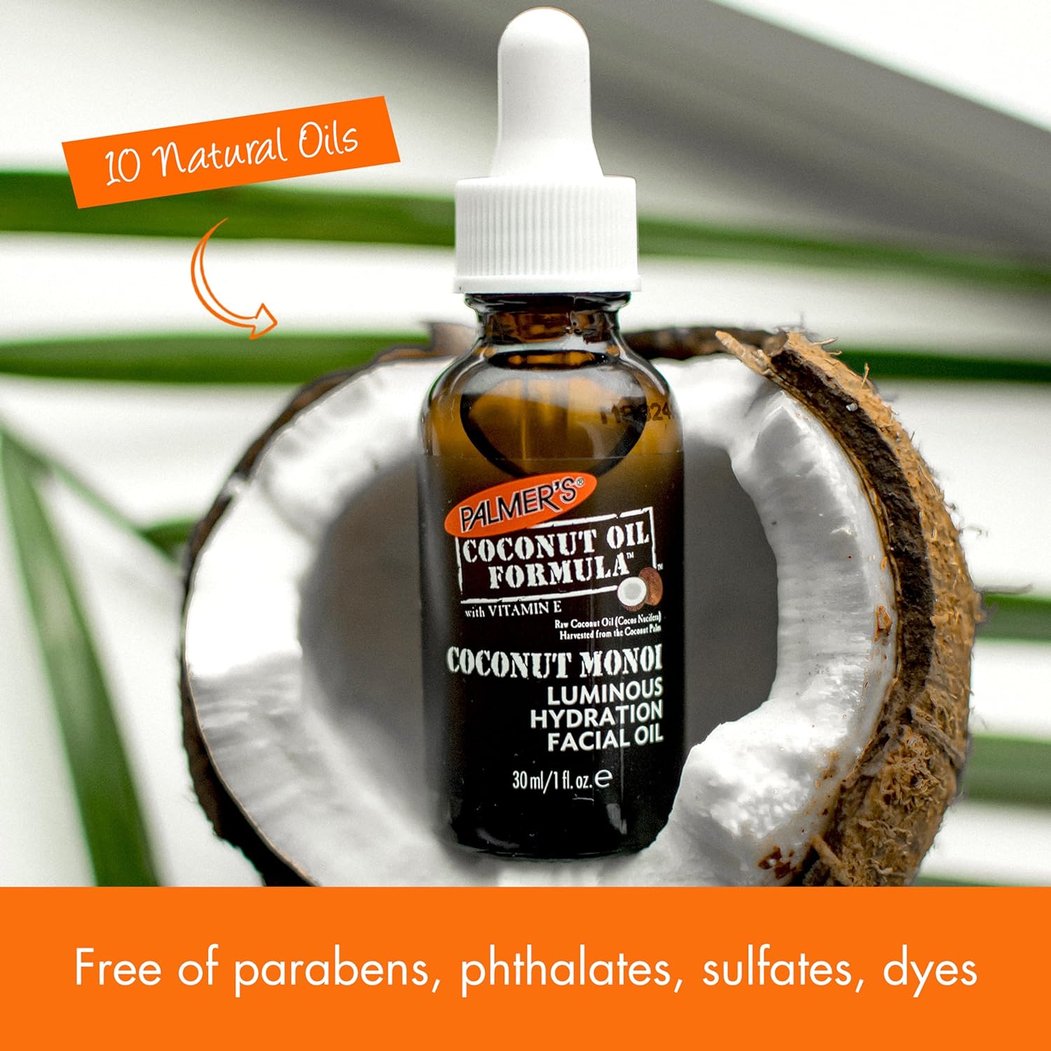 Palmer’s Coconut Oil Formula Coconut Monoi Luminous Hydration Facial Oil, 1 Ounce - Image 5