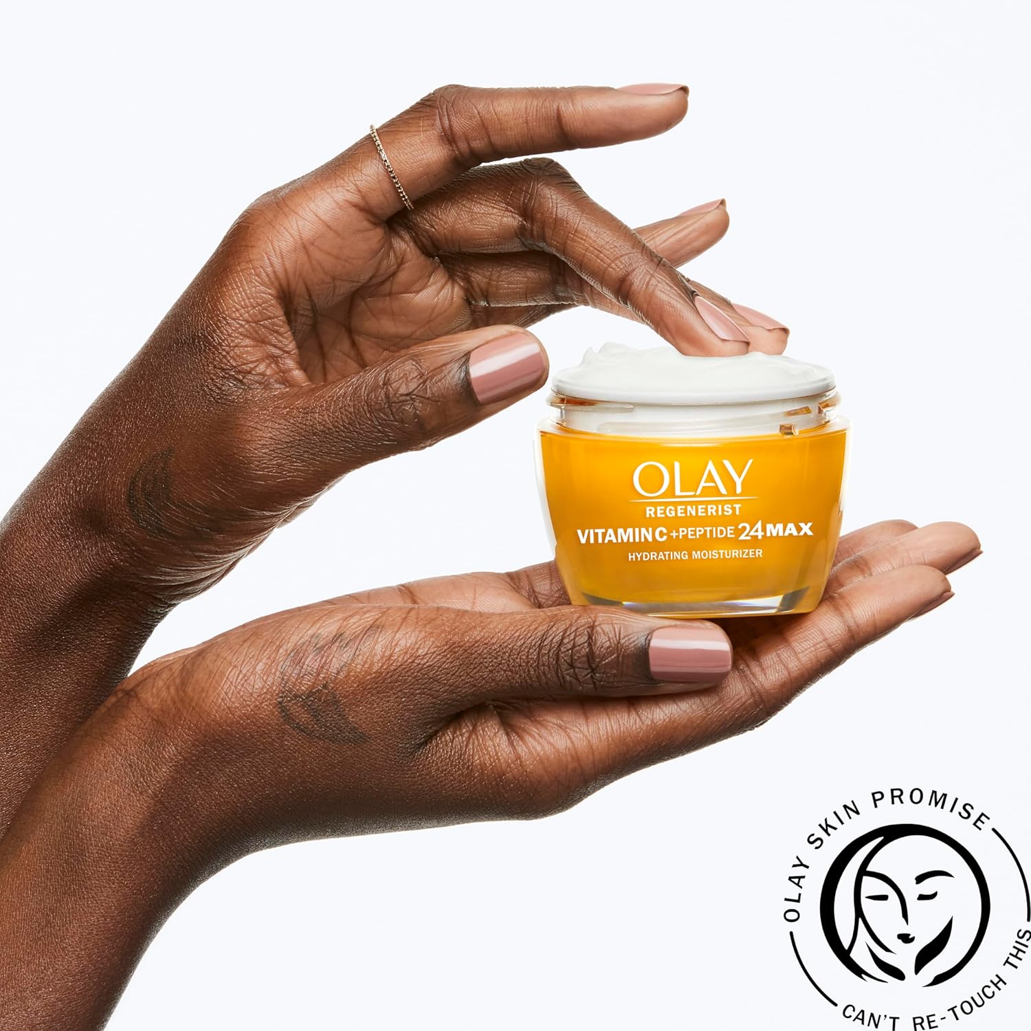Olay Vitamin C MAX Face Moisturizer, Brightening Cream for Women, Hydrating, Evens Tone, Dark Spot & Hyperpigmentation Reduction, Glowing Skin Care - Niaciniamide, Peptides 1.7 Oz - Image 4