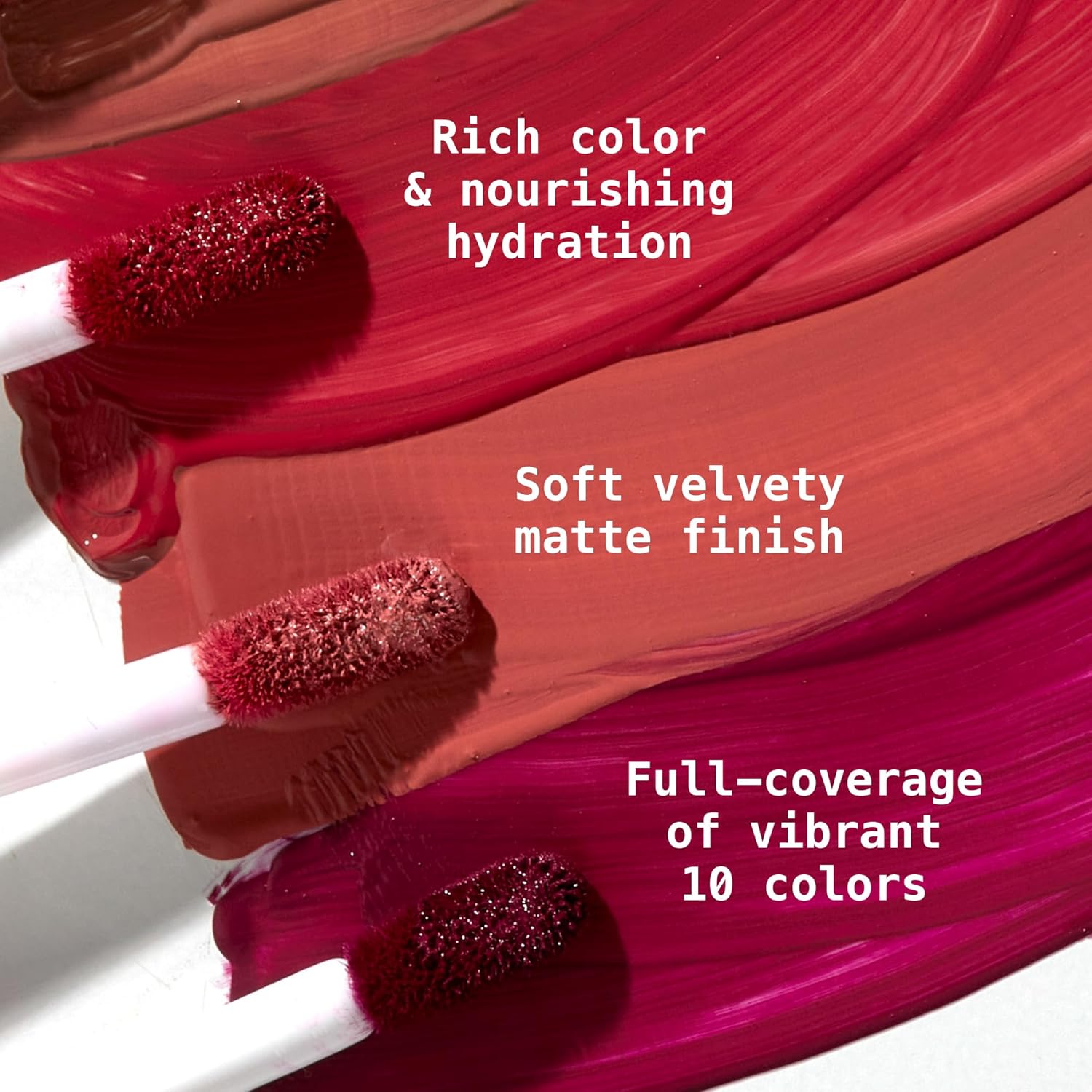 Ruby Kisses Velvet Lip Cream, Matte Finish Lipstick, Rich Color, Long Lasting Lip Stain, Lightweight, Nourishing, Hydration, High Pigment Lip Tint (CREAM BLUSH) - Image 3