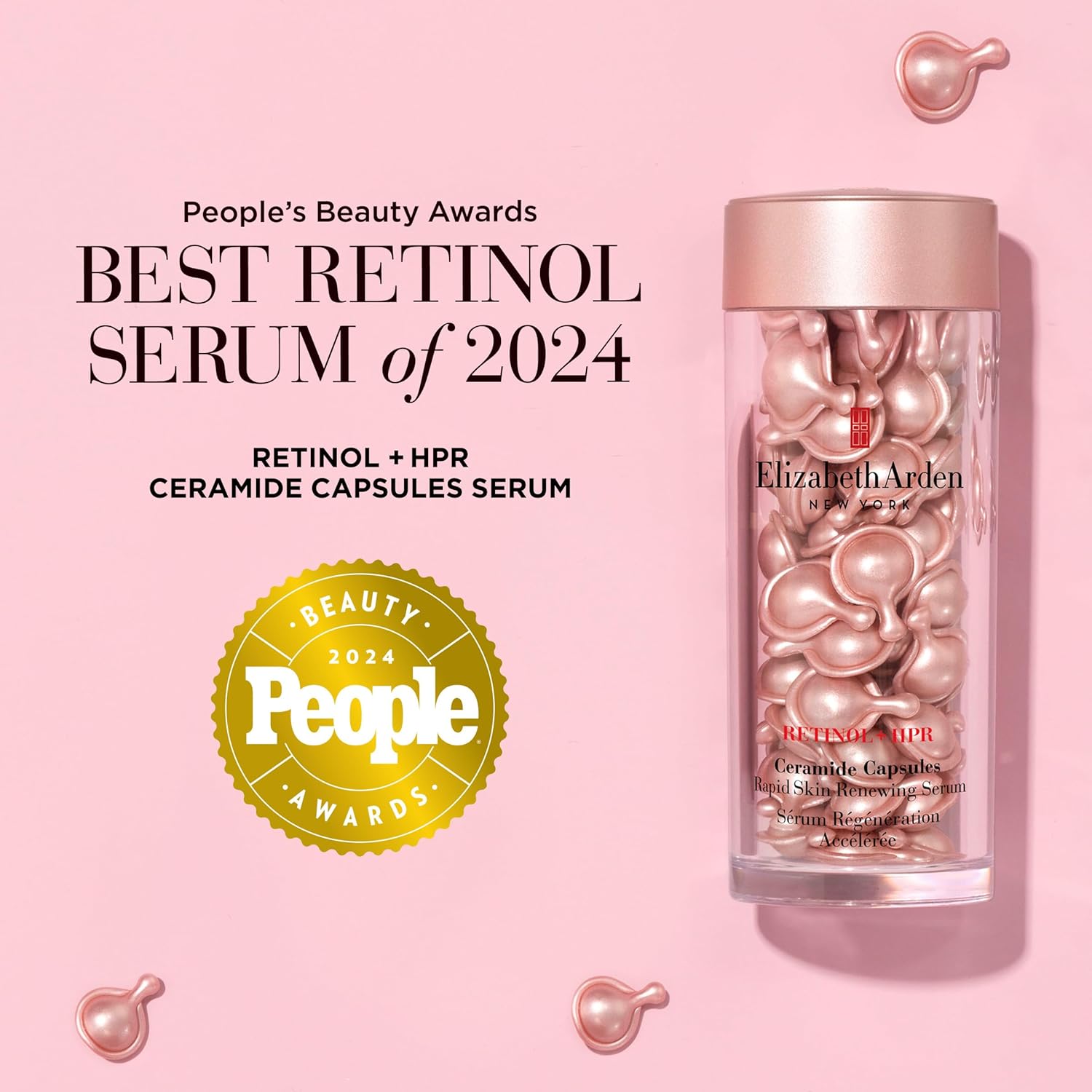 Elizabeth Arden Retinol + HPR Ceramide Capsules Rapid Skin Renewing Serum - Image 17
