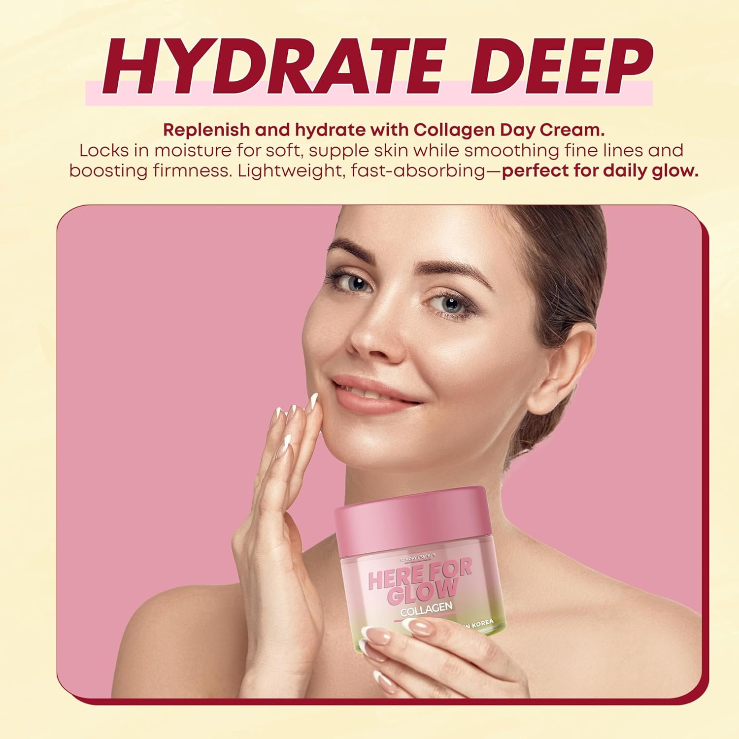 Vegan Hydrating Anti-Aging Collagen Night Cream 1 Pack 95% Natural - Image 4