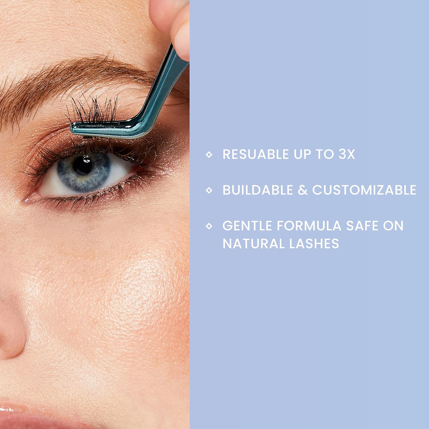 KISS Falscara DIY Eyelash Extension Remover with Natural Rosewater – Gentle Soothing Nourishing Eye Cleanser for Removal of Artificial False Synthetic Eyelashes, Lash Wisps, and Bond & Seal Adhesive - Image 4