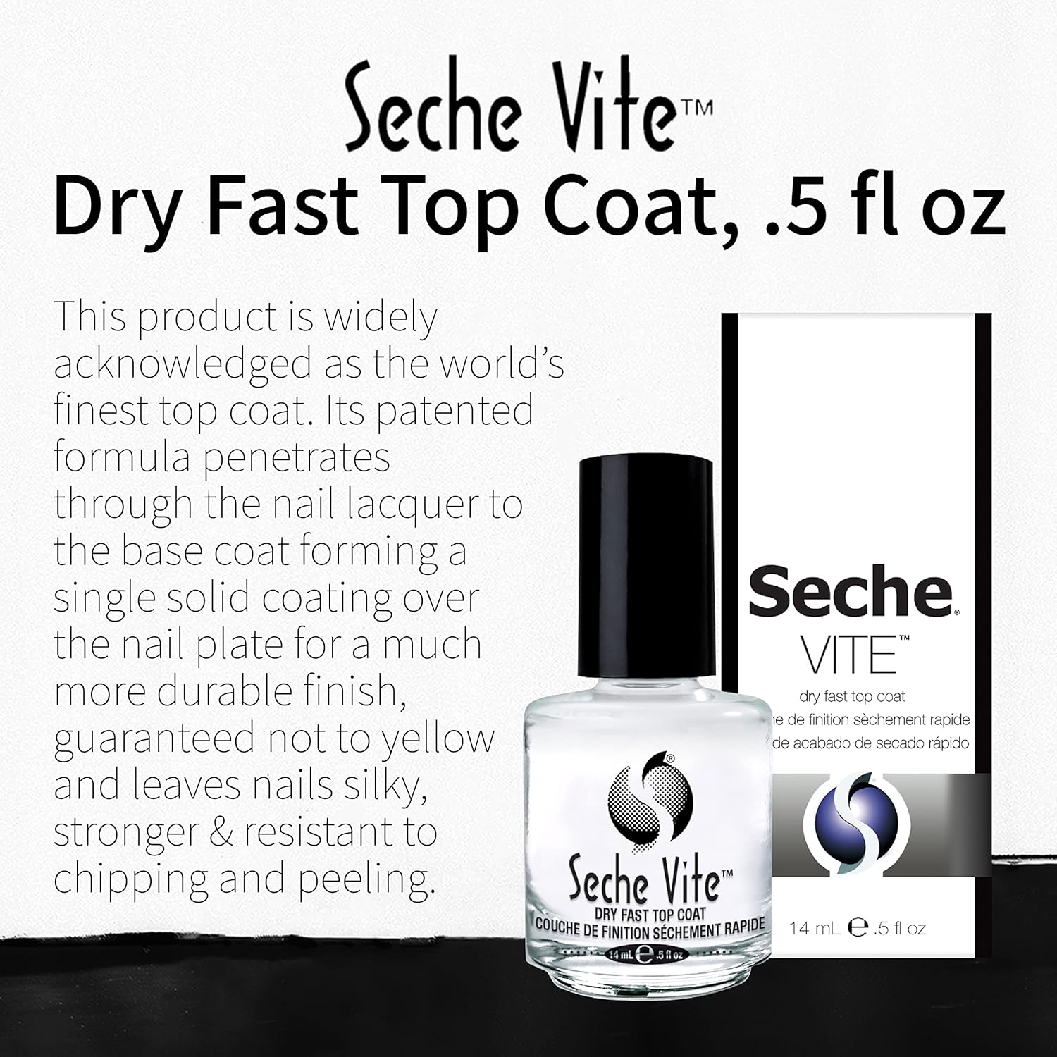 Seche Vite Dry Fast Top Coat - .5 fl oz - Image 2