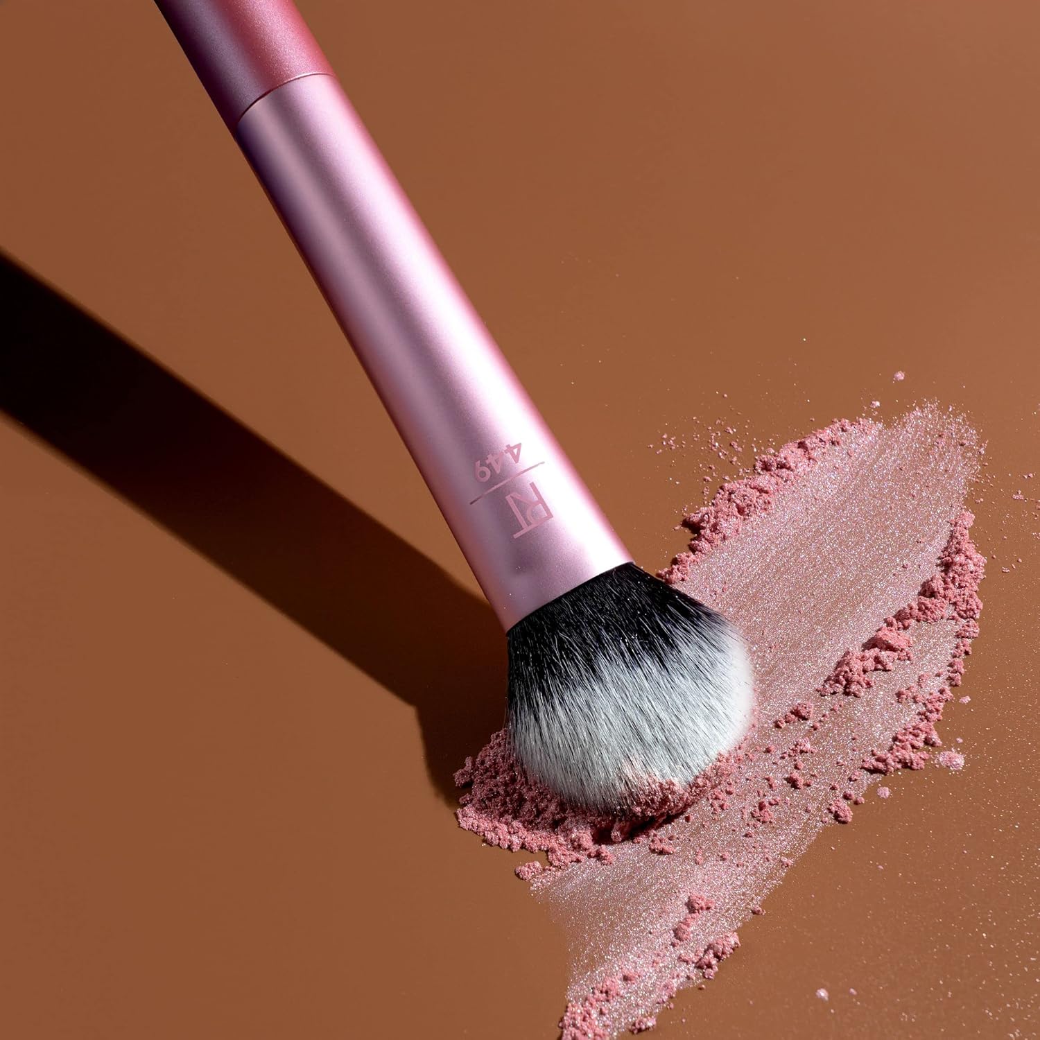 Real Techniques Tapered Cheek Makeup Brush, For Blush, Highlighter, Loose, Or Pressed Powder, Blush Brush With Synthetic Bristles, Precise Makeup Application, Aluminum Handle, Cruelty Free, 1 Count - Image 5
